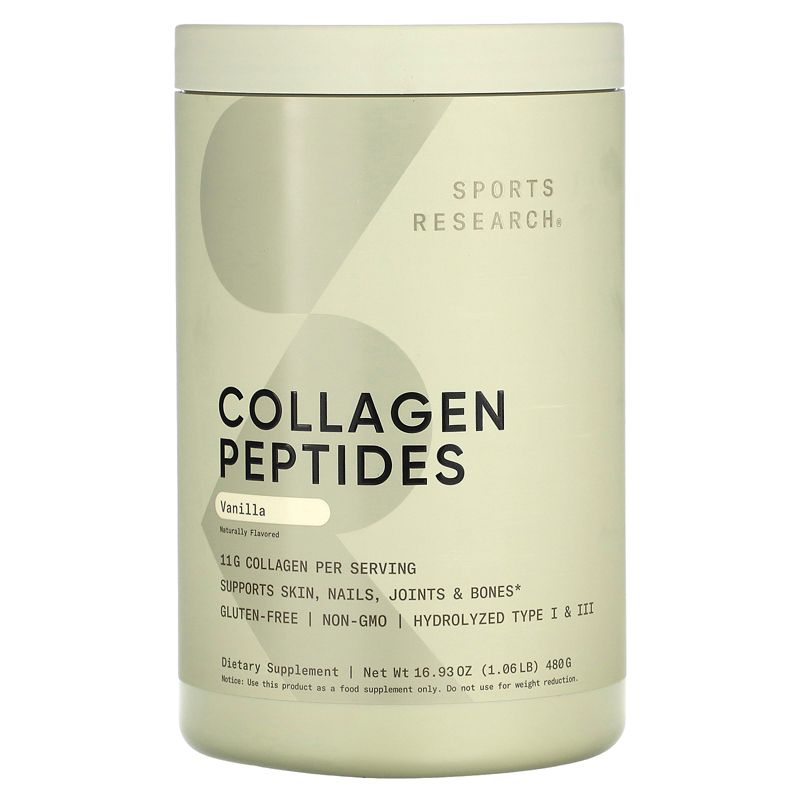 Sports Research Collagen Peptides, Dietary Supplements, 1 of 4