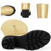 BLISSFUL STEP Platform Lug Sole Over the Knee Boots Round Toe Thigh High Chunky Heels Boots for Women - 3 of 4