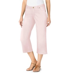 Woman Within Petite Stretch Denim Five-Pocket Capri Jeans - 1 of 4