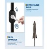 9FT Outdoor Patio Umbrella, Market Umbrella with Push Button Tilt and Crank, 8 Sturdy Ribs UV Protection - 2 of 4