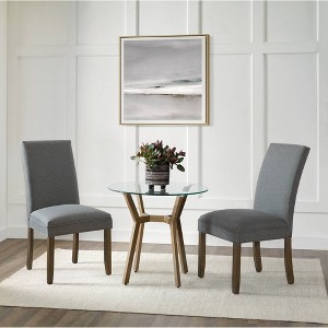 Set of 2 Gwyn Parsons Upholstered Armless Chairs - Alaterre Furniture - 1 of 4
