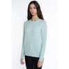JENNIE LIU 100% Pure Cashmere Extra-ply Cozy Long Sleeve Crew Neck Sweater - 2 of 3