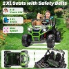 JOYRACER 24V Ride on Truck Toys w/ Remote Control, 2 Seater 400W   Electric Powered Ride on w/ Dump Bed, 3 Speeds, Shovel & Bluetooth/Music - 2 of 4