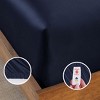 Soft Silk-Like Cooling Bed Sheets, Deep Pocket Sheets Set by California Design Den - Navy Blue, Twin - image 3 of 4