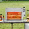 VEVOR Propane Steak Grill, Portable Infrared Broiler, 1500°F Stainless Steel Barbecue Infrared Grill with 6-Tier Adjustable Rack, Silver - 2 of 4