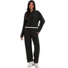 ATHLECHIC Women's Outfits Ribbed Sweater Hoodie Wide Leg Pants Tracksuit Casual Lounge 2 Pieces Set - 3 of 4