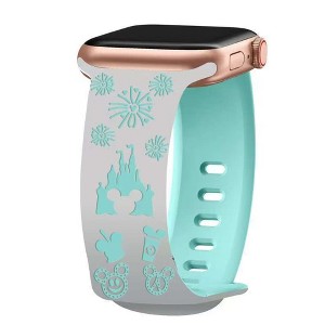 HTUTWOO Cartoon Embossed Band Compatible with Apple Watch Bands 40mm 38mm 44mm 45mm 41mm 42mm 49mm,for iWatch Series 10 9 8 7 6 5 4 3 2 1 Ultra - 1 of 4