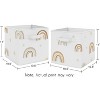 Sweet Jojo Designs Fabric Storage Bins Set Boho Rainbow Neutral Multicolor - 3 of 4