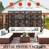 Metal Privacy Screen, Outdoor Privacy Screens, Decorative Fence for Patio Lawn Garden Deck Balcony - 3 of 4