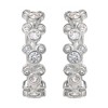 Disney Mickey Mouse Silver Plated Cubic Zirconia Endless Hoop Earrings - 4 of 4