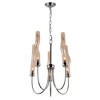 CWI Lighting Meduse 5 Light Chandelier With Polished Nickel Finish - 2 of 4