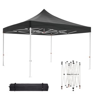 10 x 10 FT Pop Up Canopy, Heavy Duty Tent, All Season Commercial Sun Shelter, for Patio, Backyard, Bench, Garden - 1 of 4