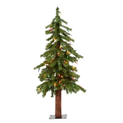 Vickerman Natural Alpine Artificial Christmas Tree PreLit