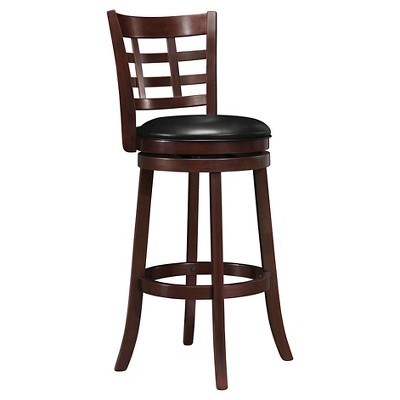 29" Heath Swivel Barstool Wood/Chocolate - Inspire Q