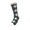 Green Avocado Colored Geometric Patterned Socks (Men's Sizes Adult Large) from the Sock Panda - 4 of 4
