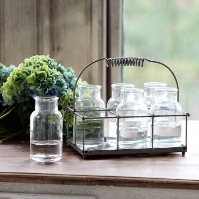 Park Hill Collection Milk Bottle Flower Holder