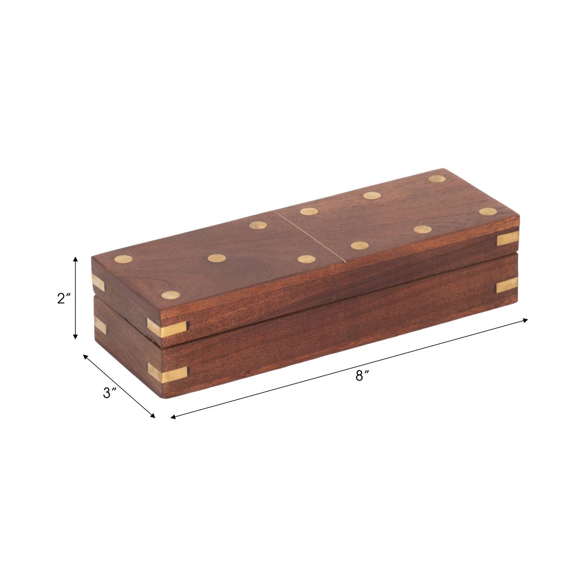 Classic Dominoes Tabletop Game Box - Decorative Game for Family Gatherings or Parties, Coffee Table, and Living Room Decor Game - thumbnail 3