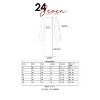 24seven Comfort Apparel Paisley Maternity Elbow Sleeve Ruched Knee Length Dress - 4 of 4