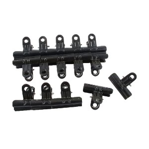 Unique Bargains Small Bulldog Metal Hinge Clips 15 Pcs 1.9" x 1.6" x 1" - 1 of 4