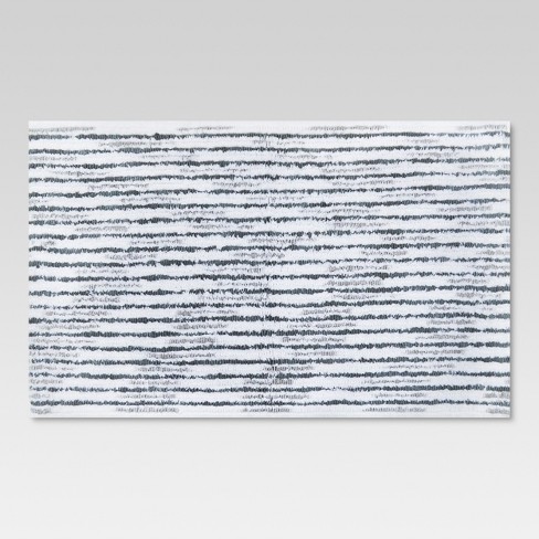 Spacedye Striped Bath Rug 20 X34 Gray White Threshold Target