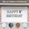 Big Dot of Happiness 1st Birthday Little Mr. Onederful - Peel and Stick Boy First Birthday Party Large Banner Wall Decals - Happy Birthday - 3 of 4