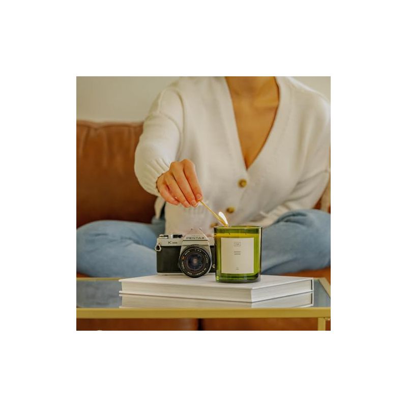 Craft & Kin Premium Aromatherapy Soy Green Candle, 5 of 9