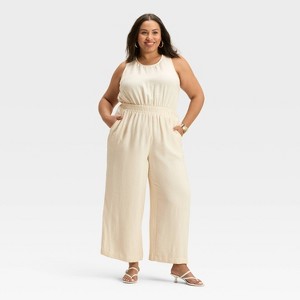 Women's Modern Gauze Jumpsuit - A New Day™ - 1 of 3