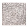 Wooden Floral Handmade Intricately Carved Mandala Wall Decor White - Olivia & May - 2 of 4