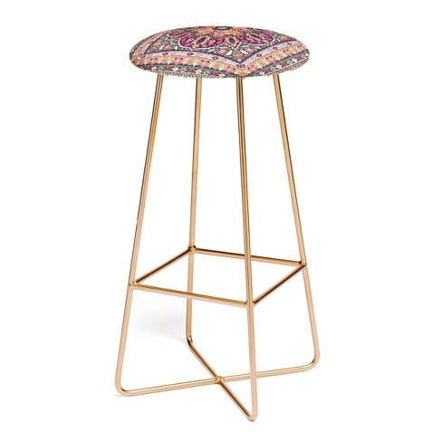 Pink and gold discount stool