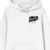 French's Black Logo Adult White Long Sleeve Hooded Sweatshirt - 2 of 3