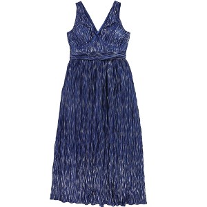 GUESS Womens Sleeveless Metallic Maxi Dress - 1 of 2