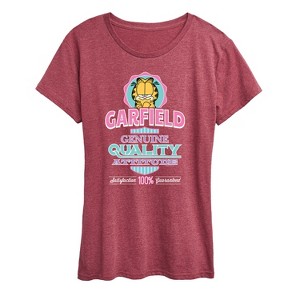 Women's - Garfield - Collegiate Genuine Quality Attitude Short Sleeve Graphic T-Shirt - 1 of 4