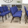 Emma and Oliver 18.5"W Church/Reception Guest Chair with Book Rack - 2 of 4