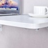 SEVOBAL Folding Tables Laundry Room Small Folding Table, Modern Wall Mounted Foldable Table Laundry Room Table, White, 15.7"*31.4"*6.5" - 4 of 4