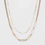Two Row Layered Necklace - A New Day™ Gold