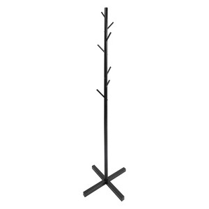 YIYIBYUS Tree-shaped Clothes Rack, Free-Standing Metal Clothes Rack, Black - 1 of 4