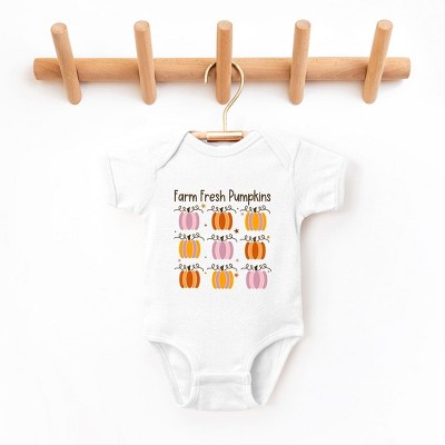 The Juniper Shop Farm Fresh Pumpkins Chart Baby Bodysuit