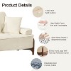 VASIP 103" Soft Deep-Seat Sofa with Pillows，Perfect for Living Room, Bedroom, Apartment, Office ，Dormitory Decoration - 4 of 4