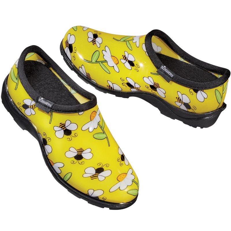 Collections Etc Bee Sloggers Outdoor Waterproof Garden Shoes, 1 of 5