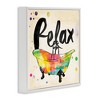 Stupell Industries Relax Rainbow Colors Icon Bath, 12" x 12" - 3 of 4