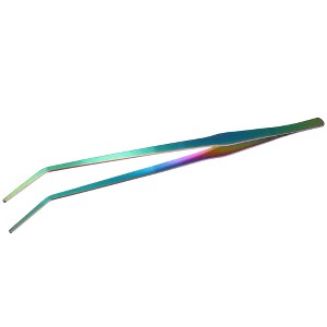 Unique Bargains Aquarium Tweezers Stainless Steel Tweezers for Plants Pets Multicolored 1Pcs - 1 of 4