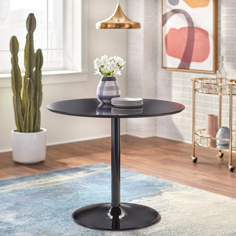 Hillboro Round Dining Table Metal Base - Buylateral, 3 of 12