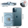 FATMOON Women's Wallets,Small Wallet for Women Bifold RFID Blocking Card Holder Leather Wallets with Zipper Coin Pocket - 3 of 4
