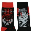 Berserk Socks Men's Guts Inspired Designs Adult Mid Calf Crew Socks 2 Pair Fits Shoe Size 8-12 Multicolored - 4 of 4