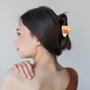 Unique Bargains Halloween Tricolor Devil Horn Design Claw Clip Colorful 1 Pc - 2 of 4