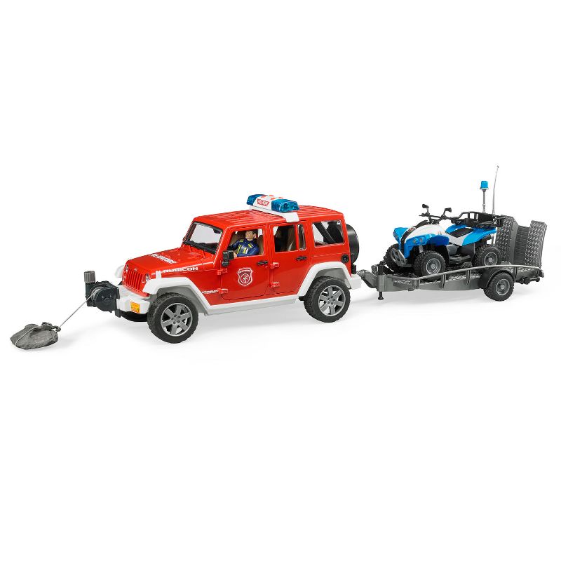 Bruder Jeep Rubicon Fire Vehicle with Fireman Figure, 2 of 9