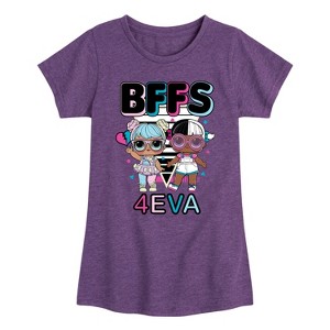 Girls' - LOL Surprise! - BFFS 4Eva Bon Bon & Snuggle Babe Fitted Short Sleeve Graphic T-Shirt - 1 of 4