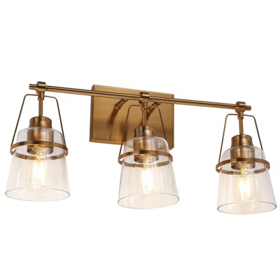 LNC Dendrophyllia 21.2-in 3-Lights Polished Gold Modern/Contemporary Vanity Lights