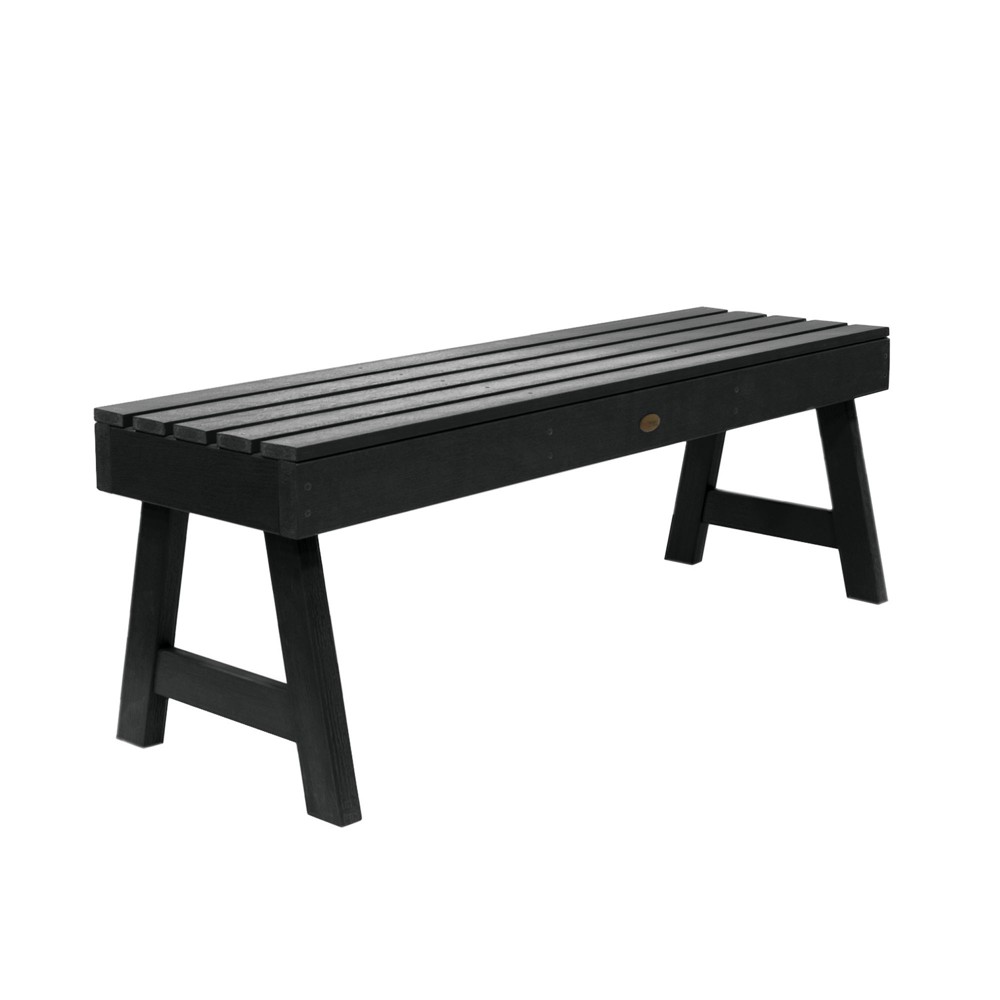 Photos - Garden Furniture 4' Weatherly Picnic Bench Black - highwood