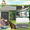 Erommy 6'x6' Outdoor Dog Kennel with Secure Lock, Outside Dog Kennels with UV & Waterproof Cover for Backyard - 4 of 4